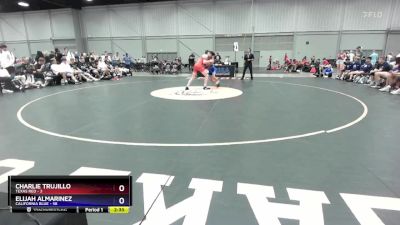 120 lbs Quarters & 1st Wb (16 Team) - Charlie Trujillo, Texas Red vs Elijah Almarinez, California Blue