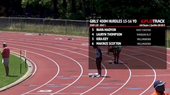Girl's 400m Hurdles, Final 2 - Age 15 - 16