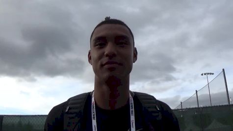 Mike Norman after beating Justin Gatlin to win his 200 semi