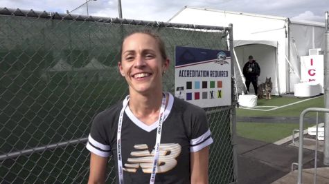 Jenny Simpson after cruising to the 1500 final