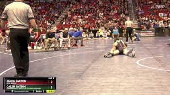 1A-126 lbs Quarterfinal - Jaxon Larson, Don Bosco vs Caleb Swedin, Graettinger-Terril/Ruthven-Ayrshire