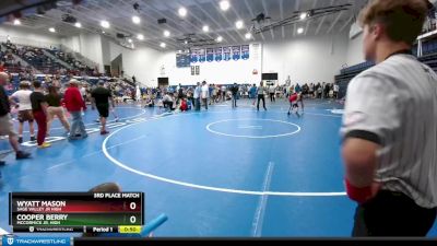 105 lbs 3rd Place Match - Cooper Berry, McCormick Jr. High vs Wyatt Mason, Sage Valley Jr High