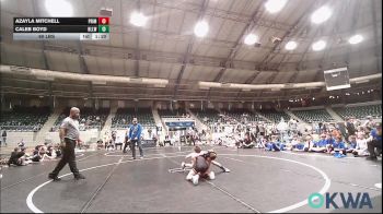 60 lbs Consi Of 4 - Azayla Mitchell, Prime Wrestling vs Caleb Boyd, Harrah Little League Wrestling