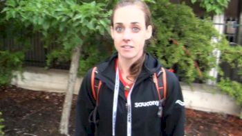 Molly Huddle after 5k, will most likely scratch shorter event in Rio