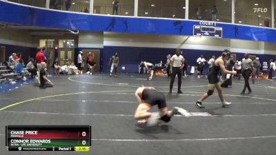 174 lbs Semifinal - Connor Edwards, NCWA- Life University vs Chase Price, Pikeville