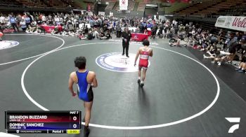 150 lbs Placement Matches (16 Team) - Brandon Buzzard, LAWA-GR vs Dominic Sanchez, CVWA-GR