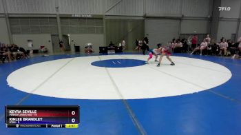 95 lbs Semis & 3rd Wb (16 Team) - Keyra Seville, Pennsylvania Red vs Kinlee Brandley, Utah