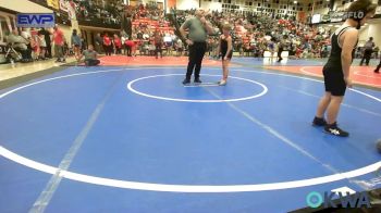 83 lbs Round Of 16 - Daxel Burkart, Tahlequah Wrestling Club vs Wyatt Eighmy, Heat