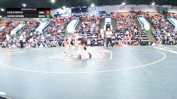 132 lbs Semifinals (8 Team) - Lyle O`Boyle, Lowell vs Jason Downs, New Boston Huron
