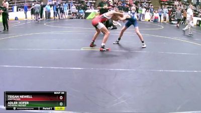 119 lbs Champ. Round 1 - Adler Hofer, Michigan Premier vs Teigan Newell, Unattached