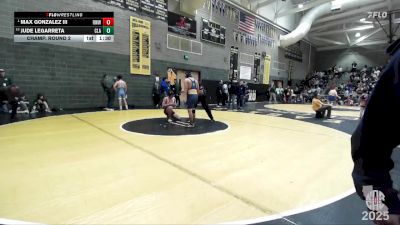 142 lbs Champ. Round 2 - Max Gonzalez Iii, Red Wave Wrestling vs Jude LeGarreta, Clark