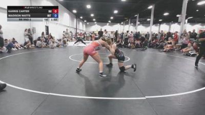 135 lbs Rr Rnd 5 - Karris Carter, Badger Girls Elite - GK12E vs Madison Watts, Mat Demon Girls Blue - GK12E