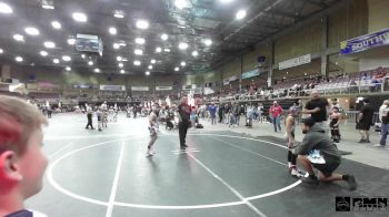 77 lbs Quarterfinal - Bentley Churape, Ridge WC vs Karter Capra, Elbert County Wranglers