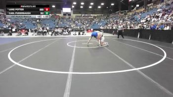 132 lbs 1st Place Match - Cael Puderbaugh, Basehor-Linwood HS vs Luke Potter, Andover
