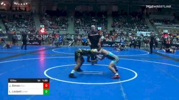 101 lbs Quarterfinal - Joseph Simon, Bull Trained vs LaDarion Lockett, Cowboy WC