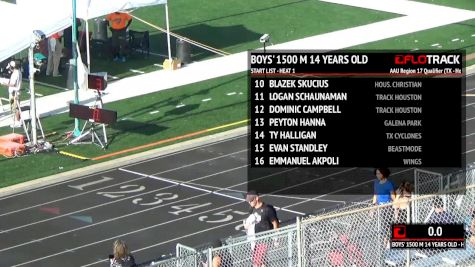 Boy's 1500m, Final 1 - Age 14