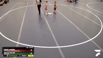 47-50 lbs Cons. Round 3 - Bryce Miller, Minnesota vs John LaMere, Centennial Youth Wrestling