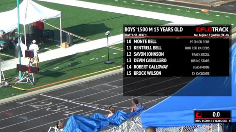 Boy's 1500m, Final 1 - Age 13