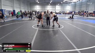 285 lbs Cons. Round 5 - Jacob Carter, Roanoke College vs Josh Lanka, RIT