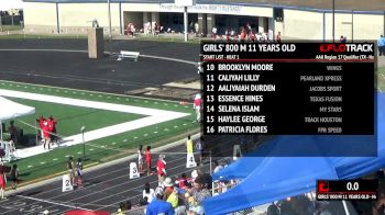 Girl's 800m, Final 1 - Age 11