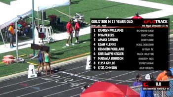Girl's 800m, Final 1 - Age 12