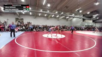 170 lbs Semifinal - Maliyah Sandoval, Pueblo Central vs Bella Barajas, Broomfield