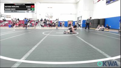 73-76 lbs Rr Rnd 1 - Kayden Herlong, Del City Little League Wrestling vs Zaiden Dietz, D3 Wrestling Cluib