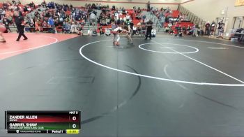 108 lbs Semifinal - Gabriel Shaw, Steelclaw Wrestling Club vs Zander Allen, NWWC
