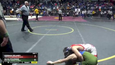 86 lbs Quarterfinal - Rhyis Polenske, Blue Line Training Academy vs Kiernan Delaney, Toss Em Up Wrestling Academy