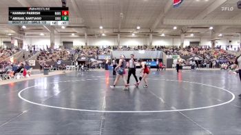 Girls 132 lbs Cons. Round 2 - Hannah Parrish, Maryville High School vs Abigail Santiago, Cookeville High School