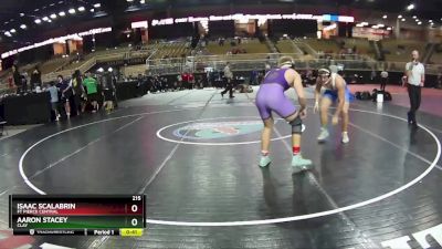 215 lbs Cons. Round 5 - Isaac Scalabrin, Ft Pierce Central vs Aaron Stacey, Clay