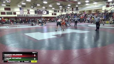 JV-38 lbs Semifinal - Tyrone McCarthy, Waukon vs Maddox Wilkinson, Cedar Falls