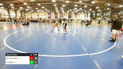 150 lbs Quarterfinal - Marc Saracinaj, Mat Assassins Black vs Owen Smith, Quest School Of Wrestling Elem