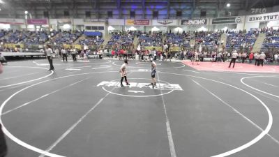 55 lbs Consi Of 8 #2 - Caiden Stocks, Little Warriors vs Anthony Santillanes, Ranch Hand Wrestling