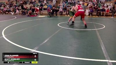 215 lbs Quarterfinal - John Plummer, St Andrews H S vs Scott McKelvey, Saint Marks H S