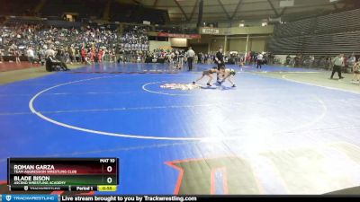 59 lbs Champ. Round 2 - Blade Bison, Ascend Wrestling Academy vs Roman Garza, Team Aggression Wrestling Club