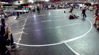 90 lbs Cons. Round 2 - Kase Arganbright, Valentine Wrestling Club vs Trey Barnett, Elm Creek Youth Wrestling Club