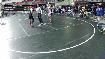 140 lbs Quarterfinal - Adan Rivera, Wood River Wrestling Club vs Layne Bromm, Tekamah Herman Wrestling Club