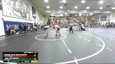 132 lbs Champ. Round 3 - Daniel Diaz-Bentandor, Santa Monica vs Jake Solancho, Santiago