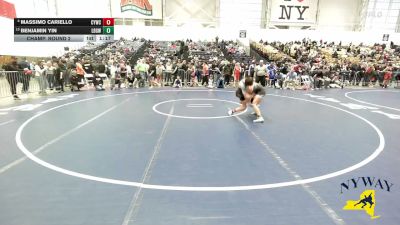 120 lbs Champ. Round 2 - Benjamin Yin, Long Beach Gladiators Wrestling vs Massimo Cariello, Carmel Youth Wrestling Club