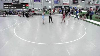 Junior Girls - 130 lbs Cons. Round 4 - Lilly White, New Wave Wrestling Club vs Aiyana Perkins, Team Tulsa Wrestling Club