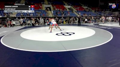 157 lbs Cons. Sub-rd Of 64 - Jordon Larson, WA vs Xyler Sallit, PA