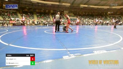 110 lbs Round Of 32 - Braelyn Allen, Open Mats vs Slayden Hunt, Shelton Wrestling Academy