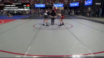 113 lbs Champ. Round 2 - Colten Mertz, HWC SWAT vs Justin Huravitch, Chinook Wrestling Club