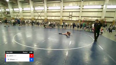 74 lbs Cons. Round 3 - Ryker Olsen, Syracuse Wrestling Club vs Sean Levin, Wingz Wrestling Club