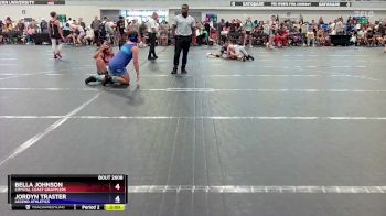 85-95 lbs Round 1 - Bella Johnson, Crystal Coast Grapplers vs Jordyn Traster, Legend Athletics