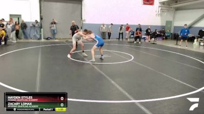126 lbs Rr1 - Hayden Styles, Pioneer Grappling Academy vs Zacary Lomax, Interior Grappling Academy
