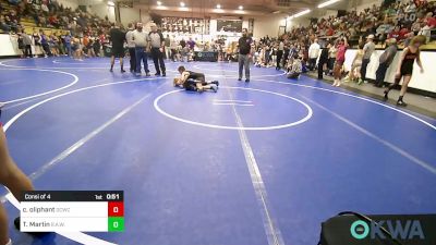 84 lbs Consi Of 4 - Cord Oliphant, Dark Cloud Wrestling Club vs Tripp Martin, R.A.W.