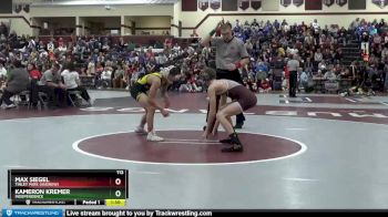 113 lbs Round 3 - Max Siegel, Tinley Park (Andrew) vs Kameron Kremer, Independence