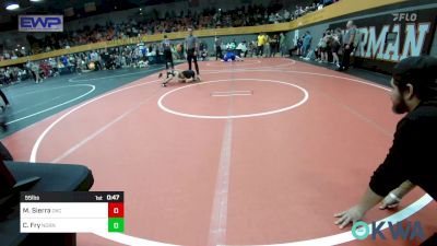 55 lbs Consi Of 8 #2 - Mateo Sierra, OKC Saints Wrestling vs Colin Fry, Norman North